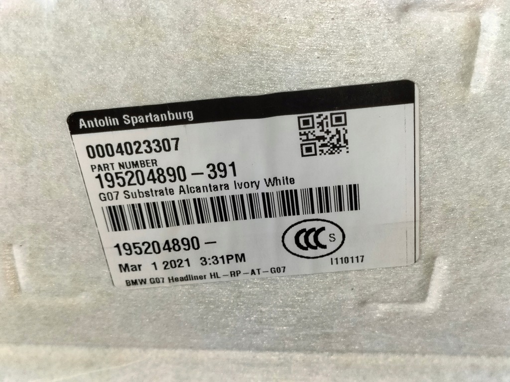 фото №8, Потолок bmw x7 g07 19-