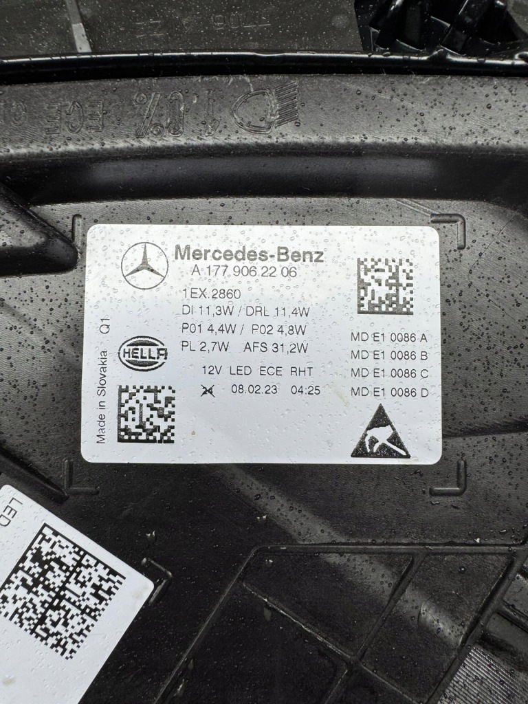 Фари mercedes a klasa w177 рестайлінг  full led led performance Зі Шроту