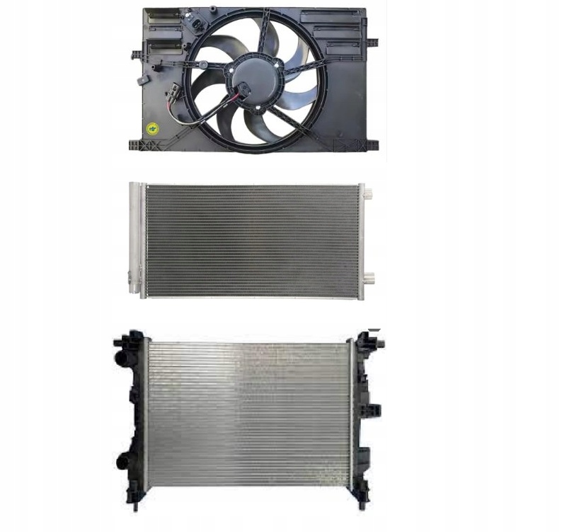 фото №1, Jeep renegade fiat 500x 2.4 14- вентилятор + радиатор wody + кондиционера