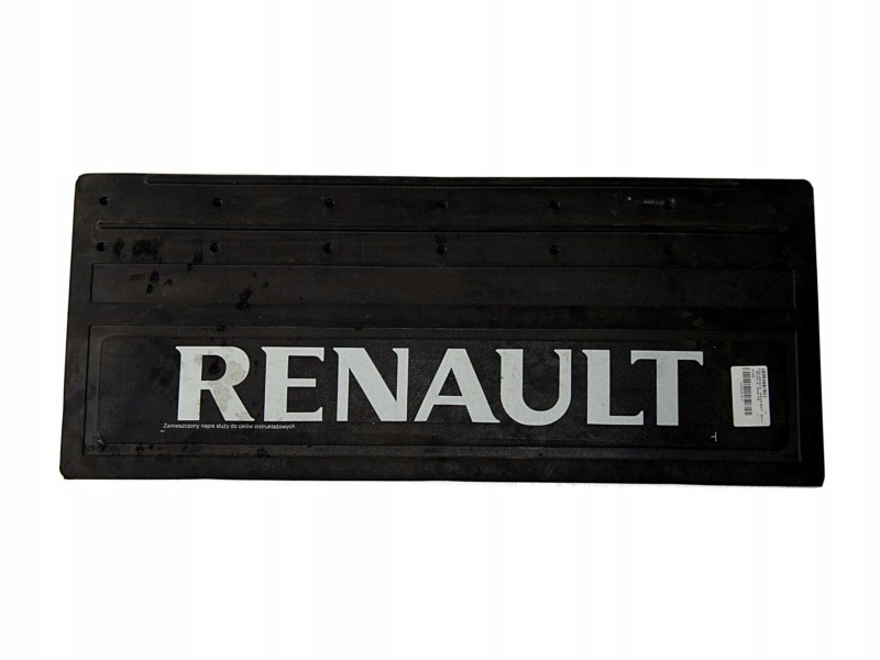 фото №1, Брызговик подкрылок renault перед белый надпись 255x625
