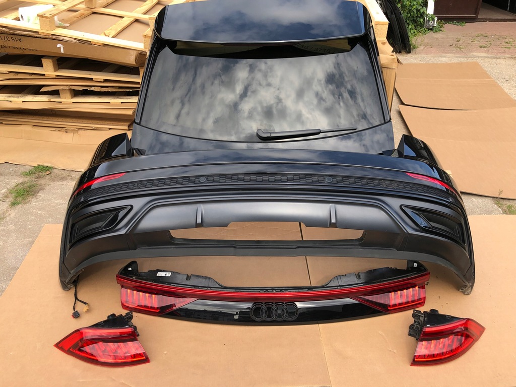 фото №7, Audi q8 4m8 s-line ly9t kompletny задняя лампы matrix бампер крышка багажника