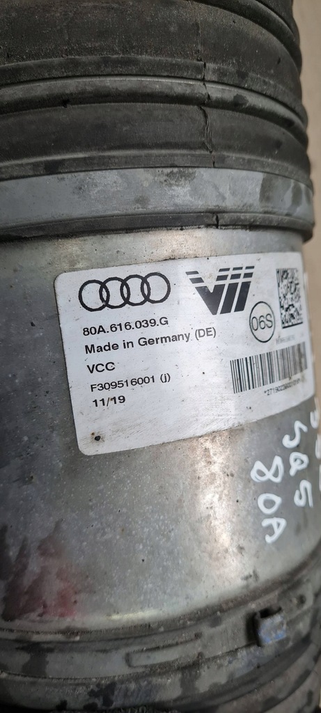 фото №8, Sq5 80a q5 амортизатор пневмоподушка пневматичний лівий правий перед 80a616039g