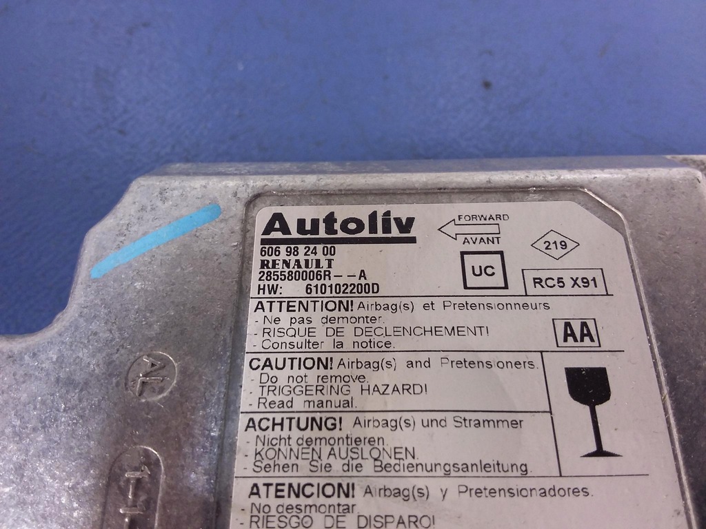 фото №15, Laguna iii панель приладів консоль подушки безпеки комплект europa