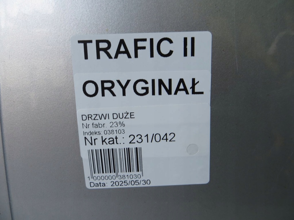 фото №11, Trafic vivaro ii дверь правый задняя задние 01-14