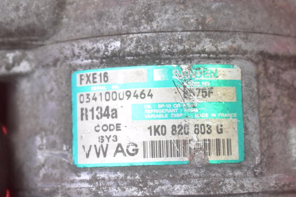 фото №7, Компресор насос кондиціонера 1k0820803g seat altea 1.9 tdi 105 km 04-09