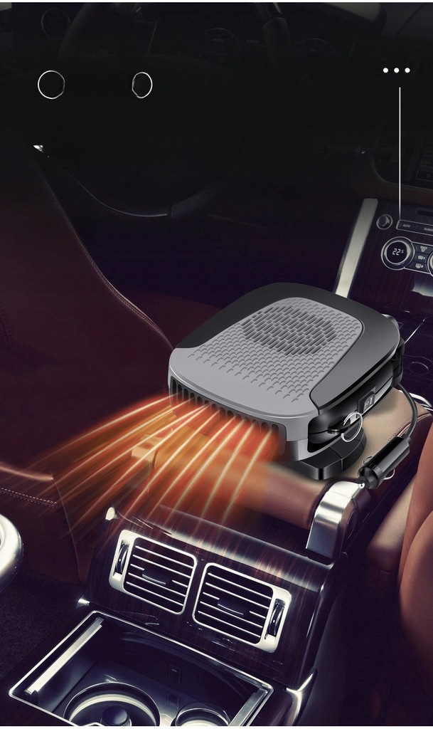 фото №10, Odmrażacz автомобільний, вентилятор, вентилятора, обігрівача, przenośny