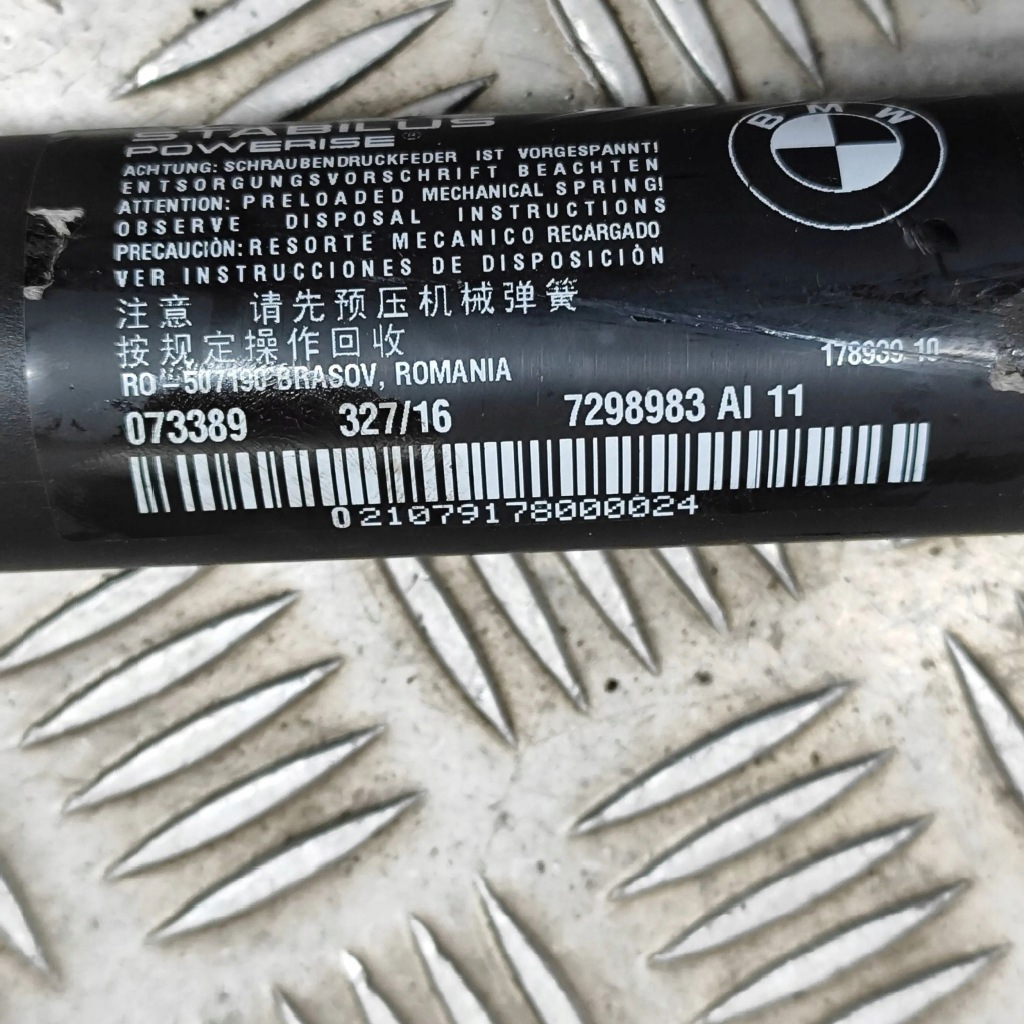 фото №8, Bmw 3 gt f34 2016 ліва сторона амортизатор кришки задній багажника