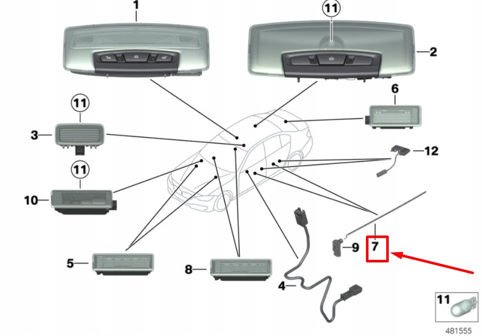фото №10, Bmw 4 f32, f82 шланг optyczny дверь передних левых 63319248665 9248665