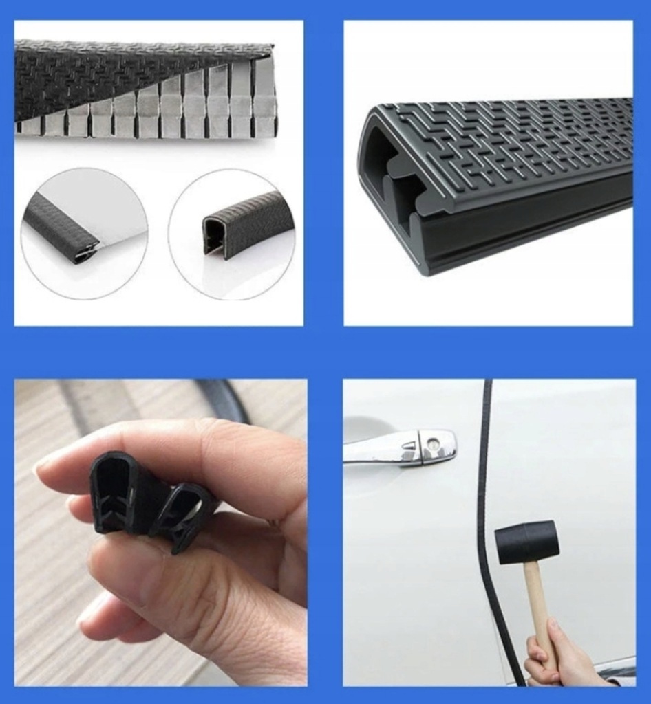 фото №10, Прокладка захист край двері автомобільних zbrojona посилена 5m