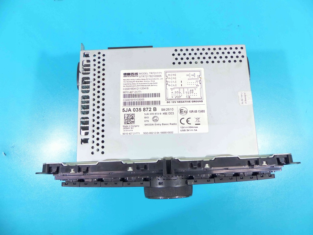 фото №3, Радио заводской skoda rapid 5ja035872b
