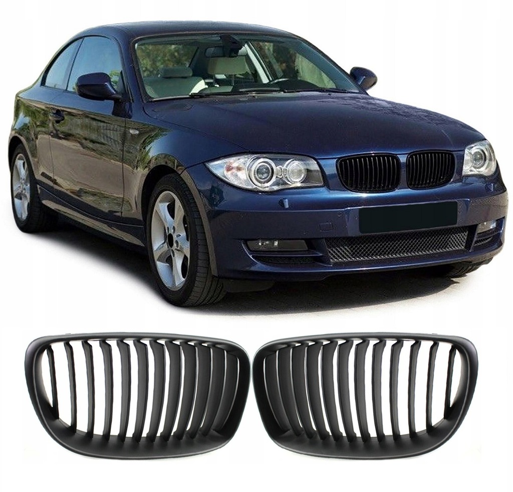 фото №16, Решітка радіатора ґрати решітки радіатора bmw 1 e87 2007-2012 matte black
