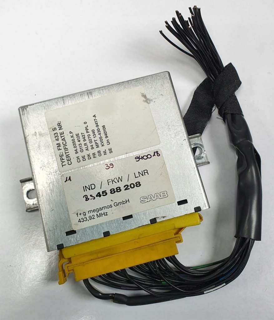 фото №1, Модуль блок управления сигнализация saab 900 ii 4588208