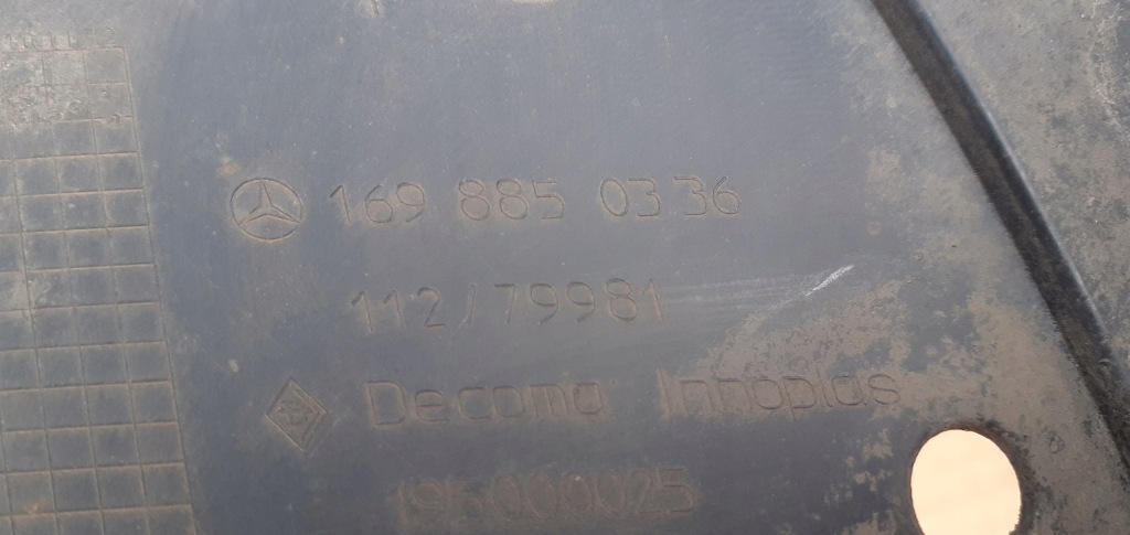 фото №4, Захист плита pod бампер mercedes a-klasa 169 oryg