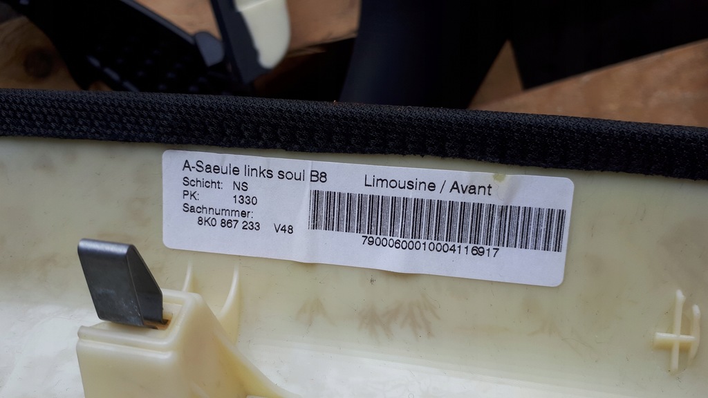 фото №10, S4 b8 a4 стойки потолок защита sline sedan