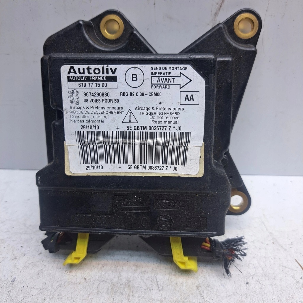 фото №1, Датчик модуль подушка безпеки citroen berlingo partner 619771500 9674290880