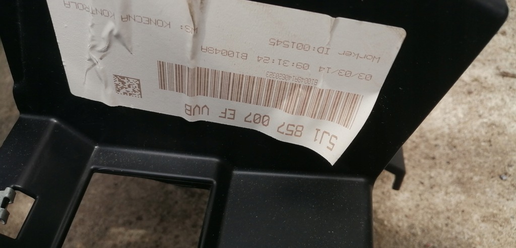 фото №5, Skoda fabia ii консоль приборная панель приборная