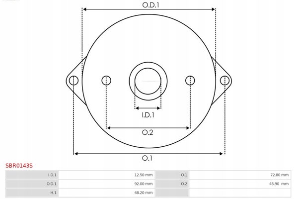 Кришка задня стартер brand new as-p as-pl Оригінал