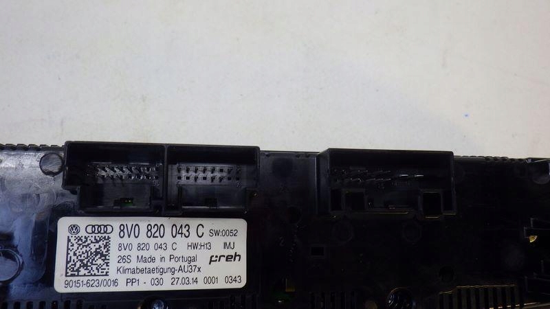 фото №8, Панель керування кондиціонер audi a3 8v 8v0820043c