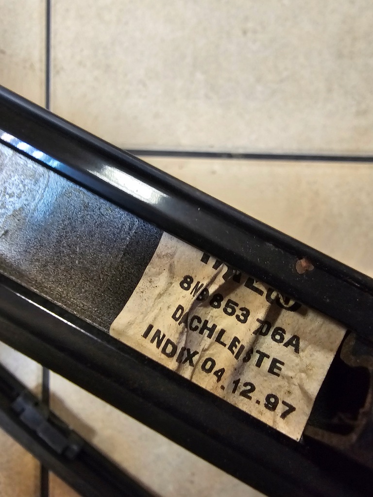 фото №6, Молдинг крыша 8n8853706a 8n8853705a audi tt 8n eu 98'