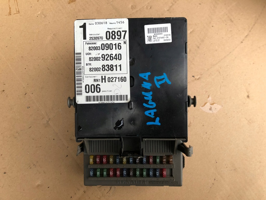 фото №1, Коробка модуль bsi 8200309016 renault laguna ii 1.8