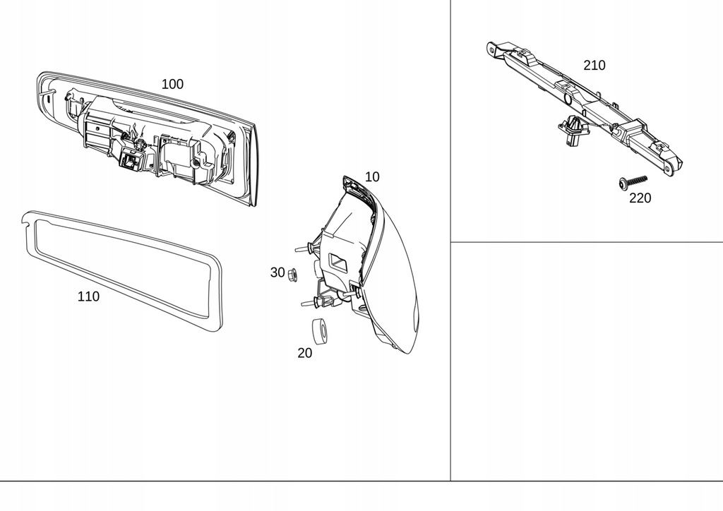 фото №1, Фара задняя правый левый mercedes gls x167