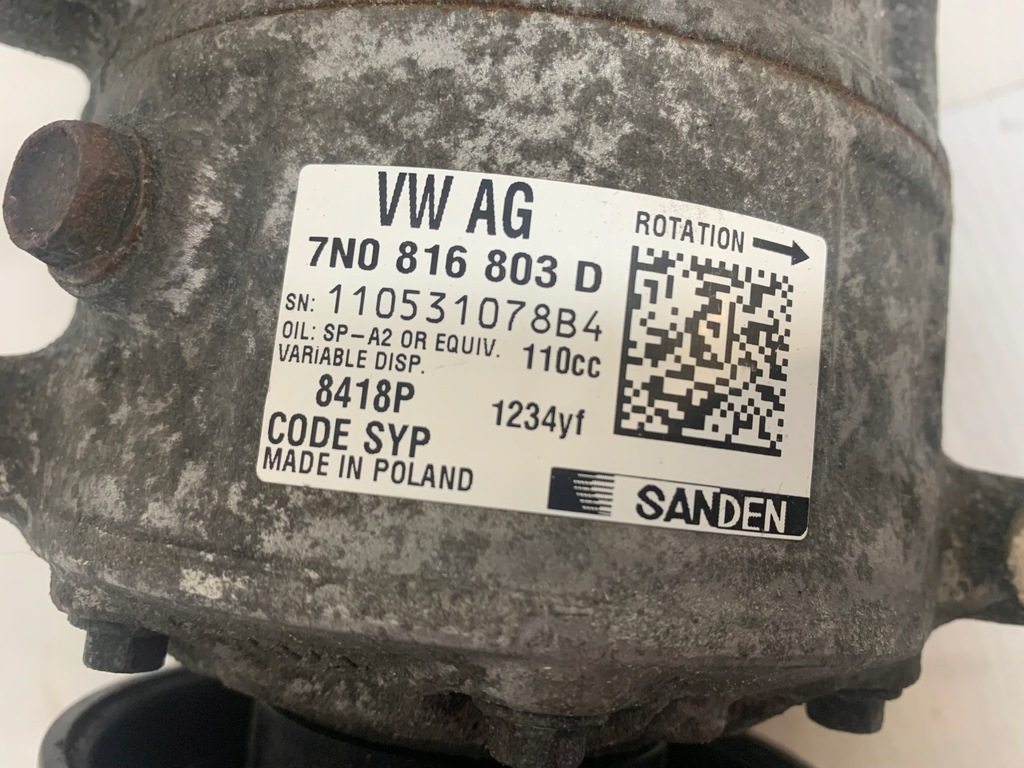 фото №9, Seat alhambra ii lift vw sharan 2.0 tdi компресор кондиціонера оригінал eu