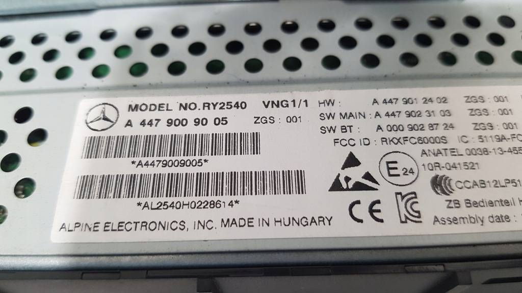 фото №3, Mercedes vito w447 радио навигация дисплей исправные