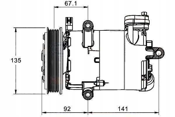 фото №1, Hella компрессор кондиционера citroen jumper 2.2 hd