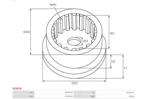 фото №2, Набір ремонтний, стартер as-pl sg9016