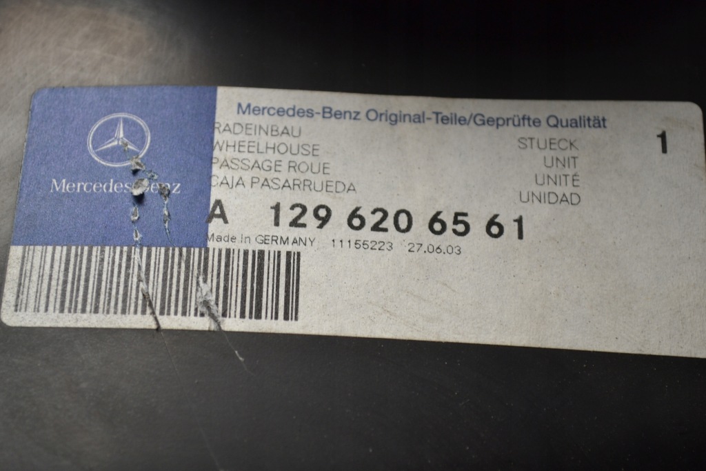 Mercedes r129 sl передний левый płat подкрылок кузов Недорого