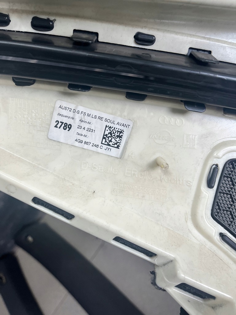 фото №6, Потолок стойки комплект audi a6 c7 avant kombi s-line czarna 4g9867506