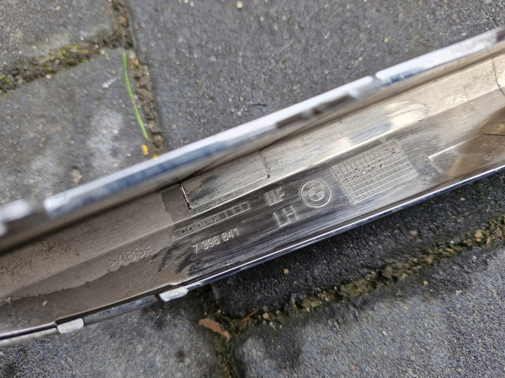 фото №6, Bmw 3 f30 lift ліва молдинг хром бампера перед оригінал