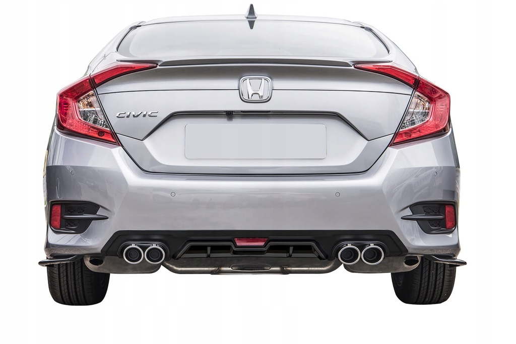 фото №14, Honda civic x sed диффузор накладка бампера задняя