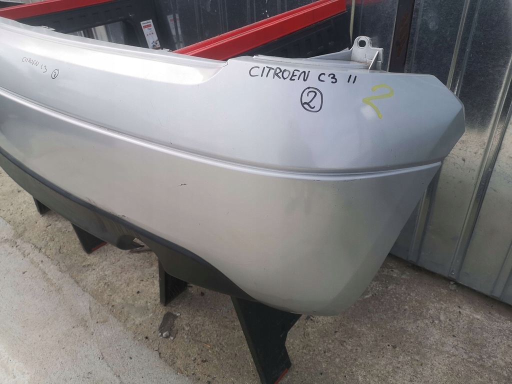 фото №9, Бампер задний citroen c3 i hb vtr цвет ezrc lata 2002-2006