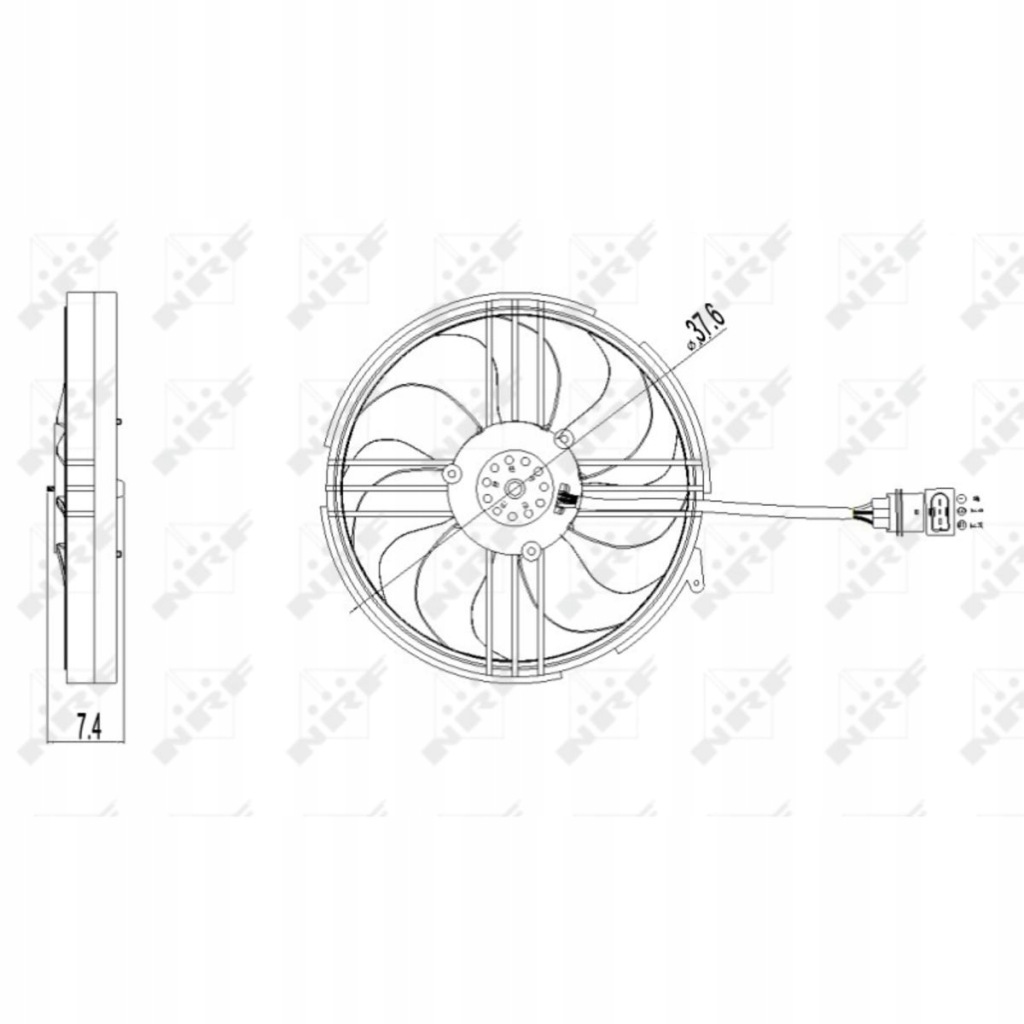 фото №1, Вентилятор радіатора arosa 6h lupo i polo 9n2