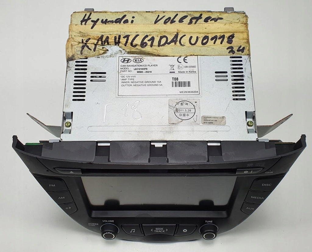 фото №7, Радио навигация hyundai veloster i 96560-2v210