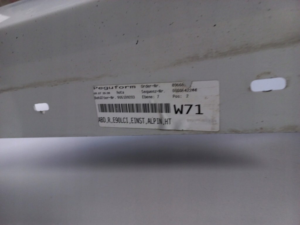 фото №4, Порог накладка порог правая bmw e90 alpin