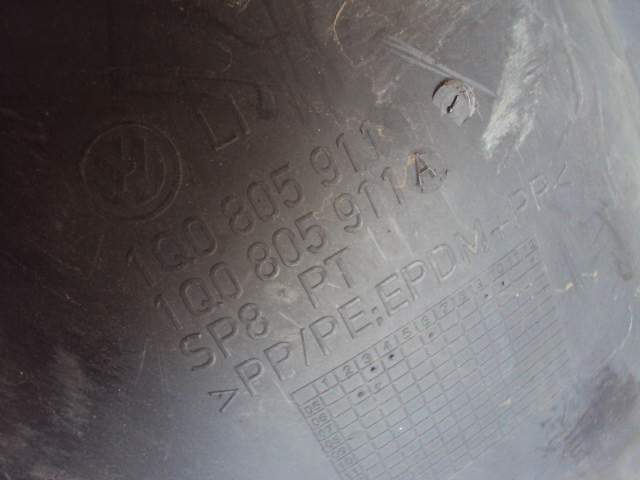 фото №5, Підкрилок лівий перед vw eos 2006 r 1q0805911a