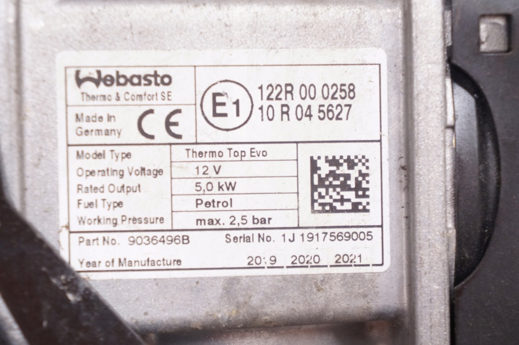 фото №6, Volvo xc90 xc60 s60 iii v60 ii webasto стояночный 122r000258 9036496b