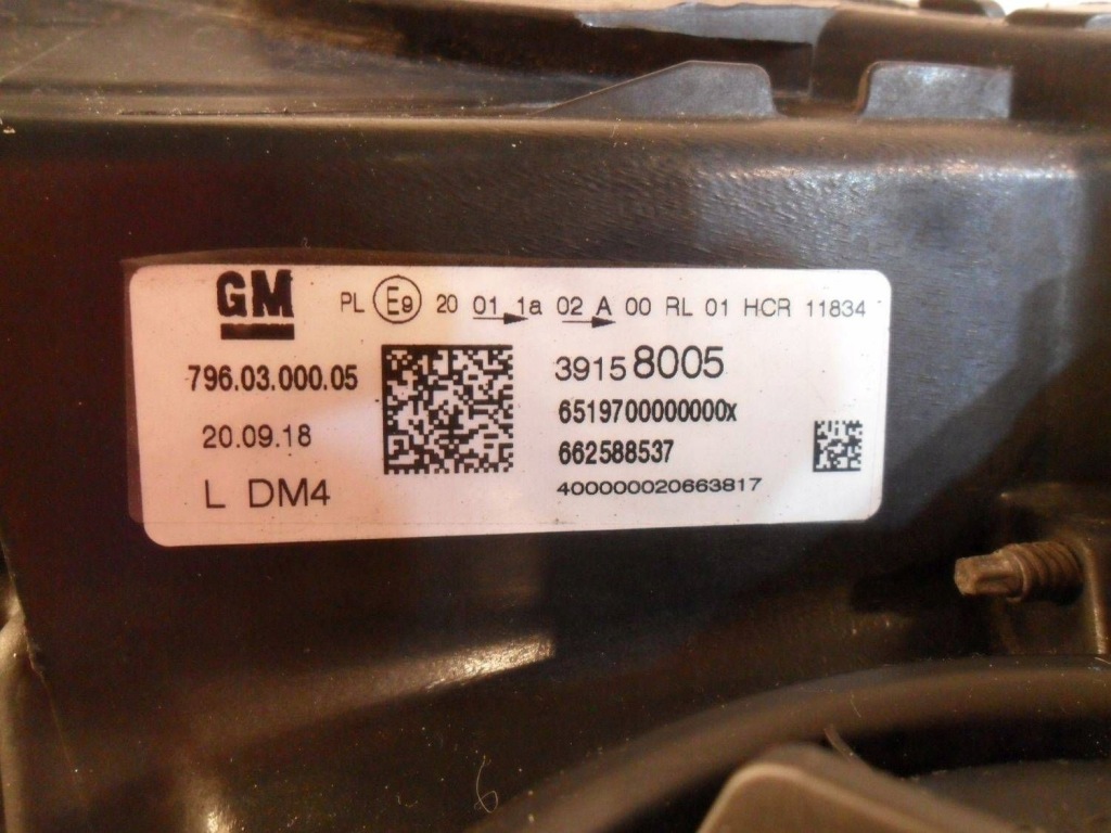 Фара перед сторона левая opel astra k b01720298 Недорого