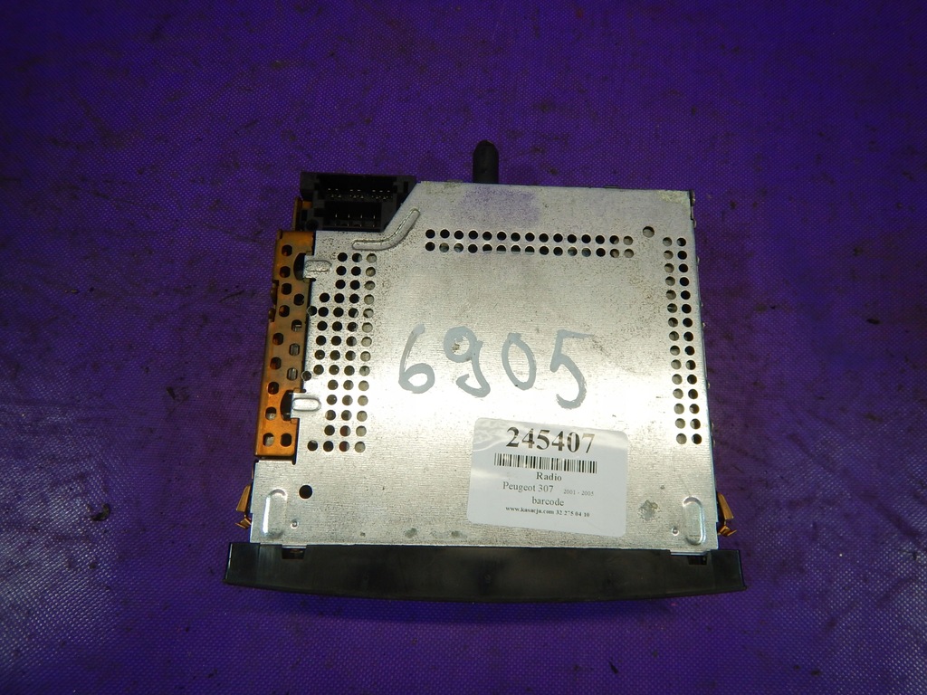 фото №2, Peugeot 307 01-05 радіо cd плита 96545978xt01