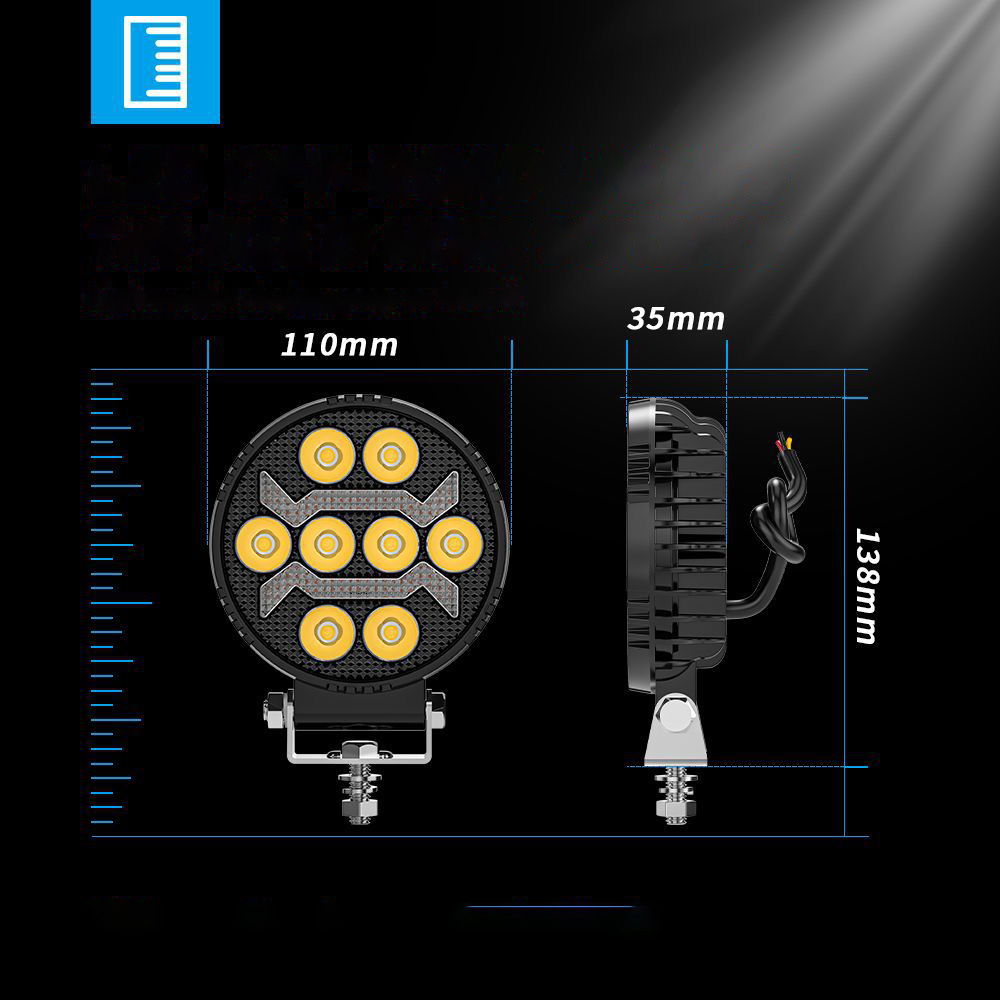 фото №6, Круглые свет do движение dziennej led drl противотуманная фара 16w 8led