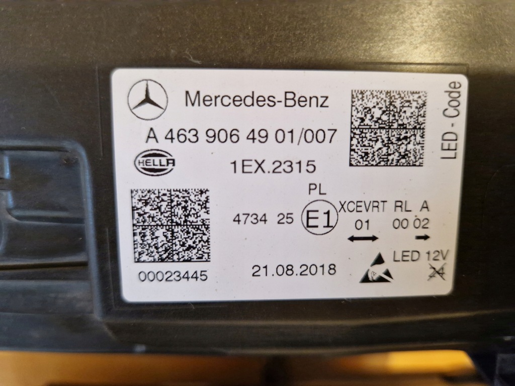 фото №9, Лампи mercedes g w463 lift w464 amg multibeam black 18- повний eu full