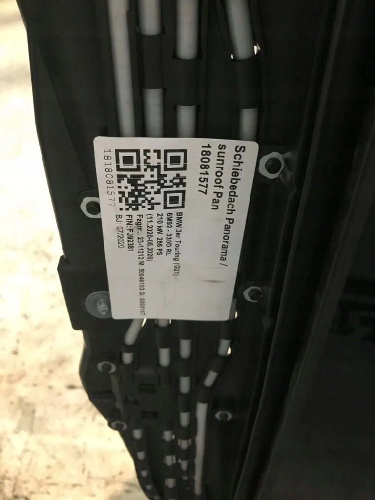 фото №11, Дах панорамний панорама люк bmw 3 g21