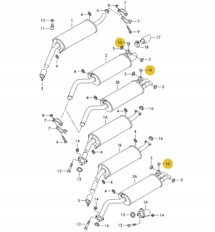 фото №7, Новий оригінал відбійник гумовий глушника audi 100 200 a6 s6 88-97 оригінальний номер 447253149d