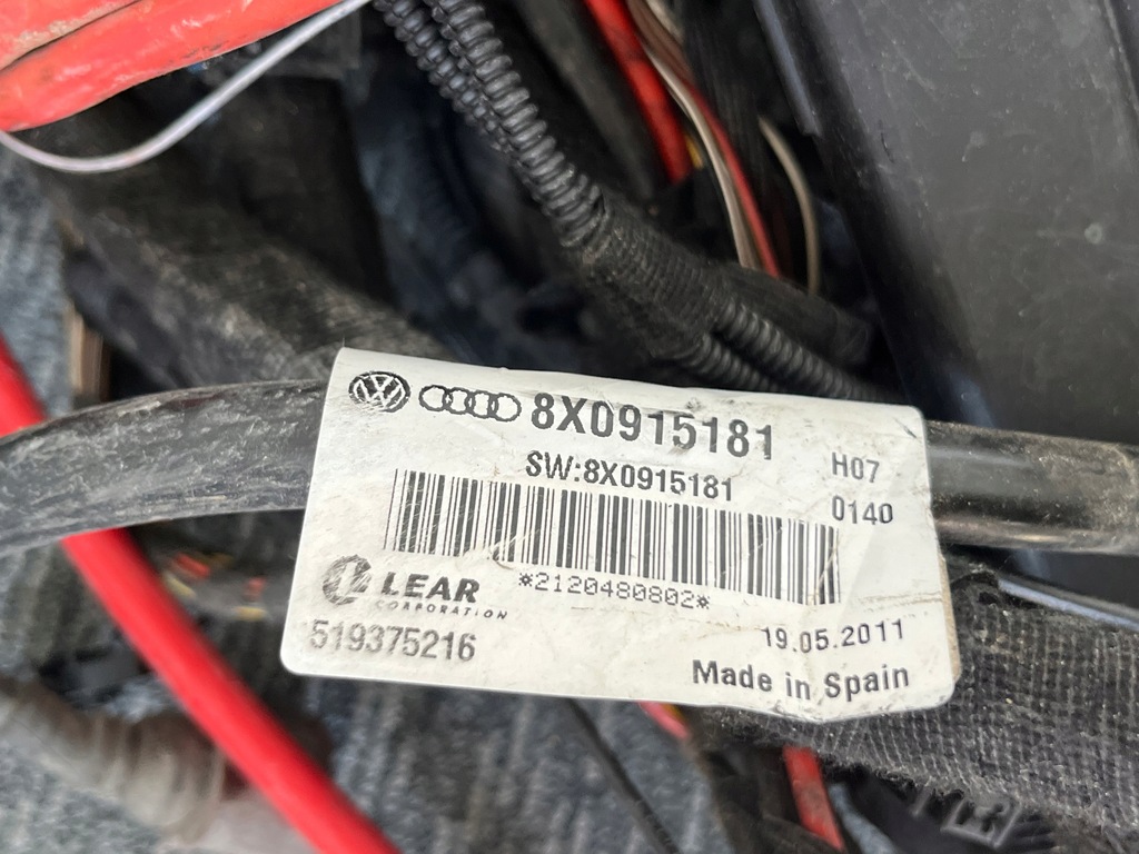 фото №8, Audi a7 c7 s-line 3.0 tdi 2011r жгут электропроводка салона оригинал