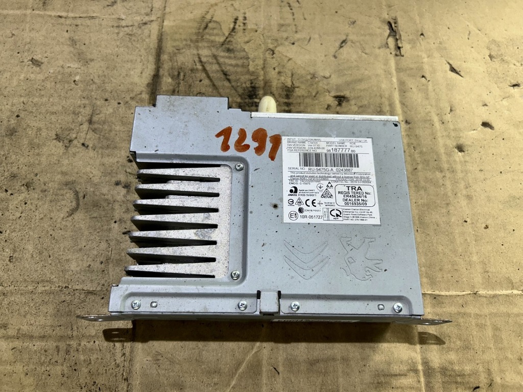 фото №1, Радио peugeot parnter iv rifter 9818777780