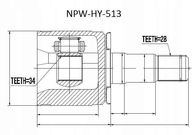 Шрус  внутренний terracan 01- /левый/ Цена