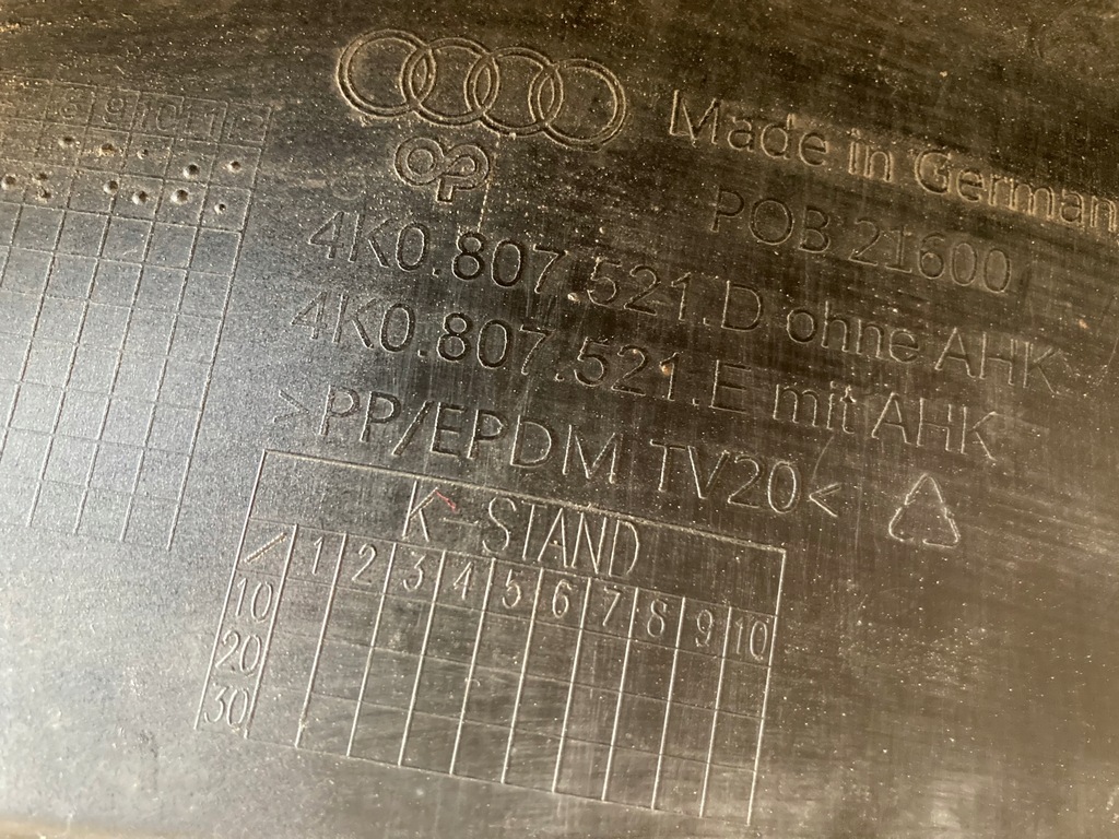 фото №11, Audi a6 c8 4k0807521d спойлер бампера задня