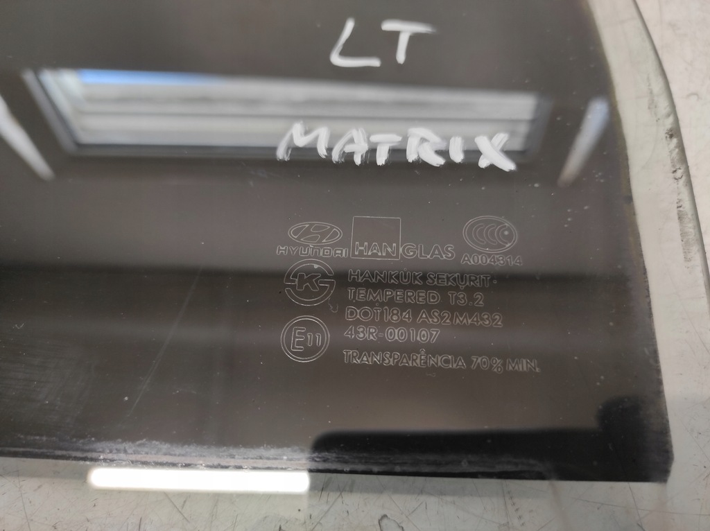 фото №3, Hyundai matrix 01- скло ліва задня